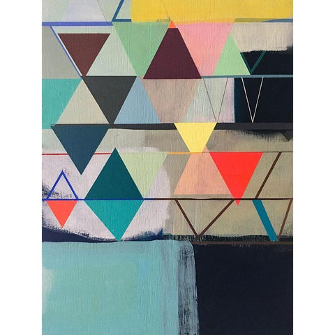 I Was Hoping You Would Come Black Modern Wood Framed Art Print with Double Matting by Duffy, Naomi Taitz
