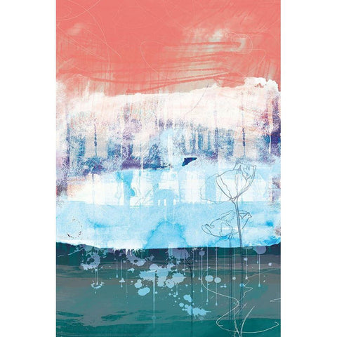 Unexpected Bloom No. 1 White Modern Wood Framed Art Print by Duncan-He, Louis