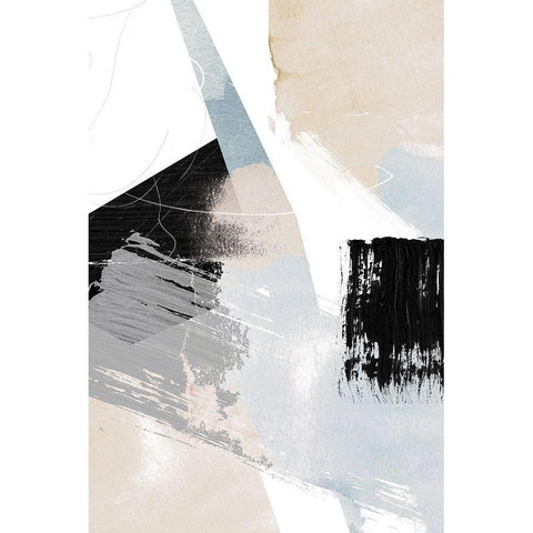 New Beginning 1 Black Modern Wood Framed Art Print with Double Matting by Duncan-He, Louis