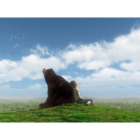 Cloud Watchers White Modern Wood Framed Art Print by Decker, Cynthia