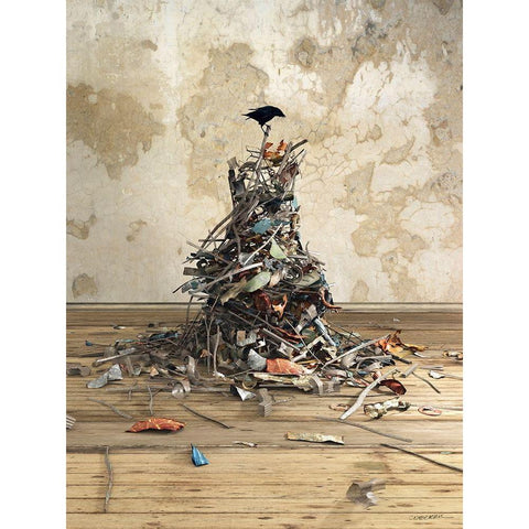 New Worth Black Modern Wood Framed Art Print by Decker, Cynthia