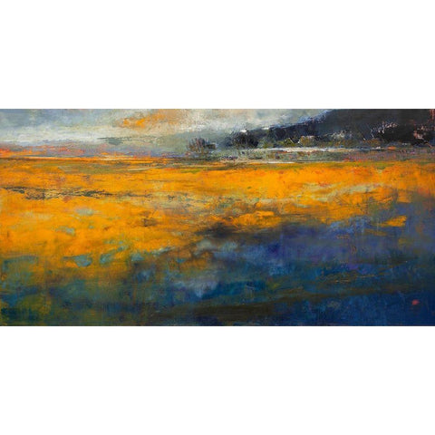 Marshes Gold Ornate Wood Framed Art Print with Double Matting by Dennis, Patrick