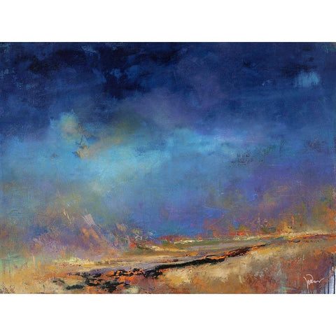 Lost Land Black Modern Wood Framed Art Print by Dennis, Patrick