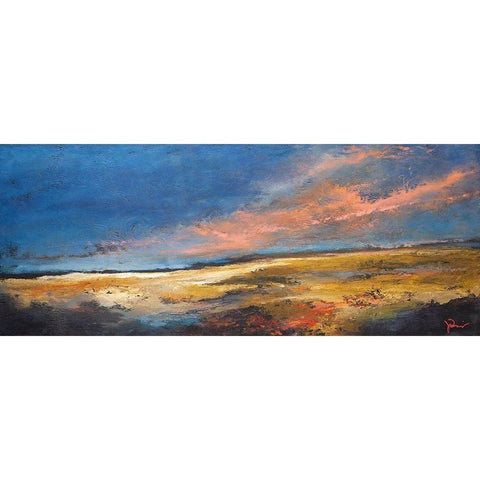 Ranch Romance Black Modern Wood Framed Art Print by Dennis, Patrick