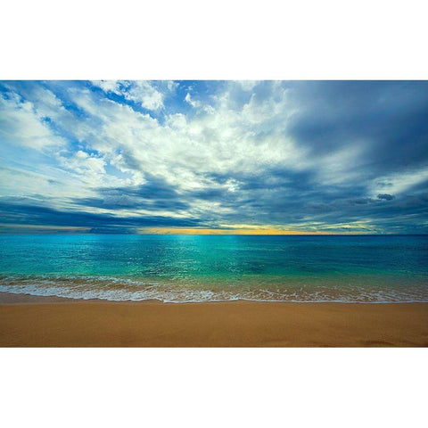 The Last Light Black Modern Wood Framed Art Print with Double Matting by Davis, Lizzy