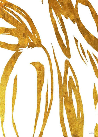 Jungle Chic White Modern Wood Framed Art Print with Double Matting by Dubois, Lori