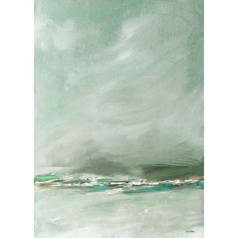 Tranquil Seas 1 White Modern Wood Framed Art Print by Dubois, Lori