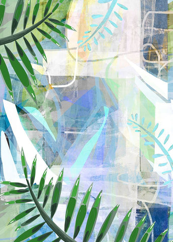 Sundown Shadow White Modern Wood Framed Art Print with Double Matting by Dubois, Lori