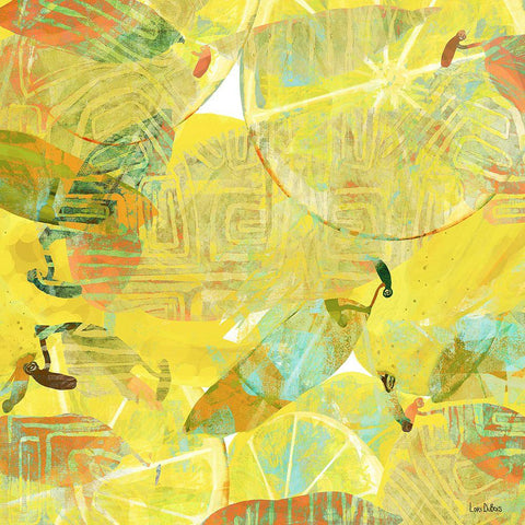 Tropical Tapestry 1 Gold Ornate Wood Framed Art Print with Double Matting by Dubois, Lori