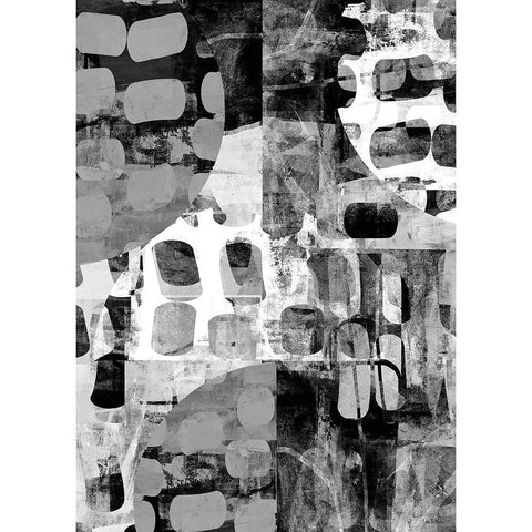 New Territory I White Modern Wood Framed Art Print by Dubois, Lori