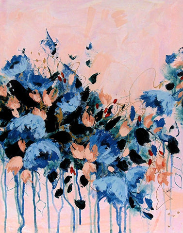 Bridesmaid One Black Ornate Wood Framed Art Print with Double Matting by DelValle, Patty