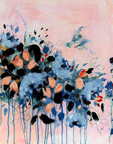 Bridesmaid Two Black Ornate Wood Framed Art Print with Double Matting by DelValle, Patty