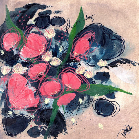 Secret Place Black Ornate Wood Framed Art Print with Double Matting by DelValle, Patty