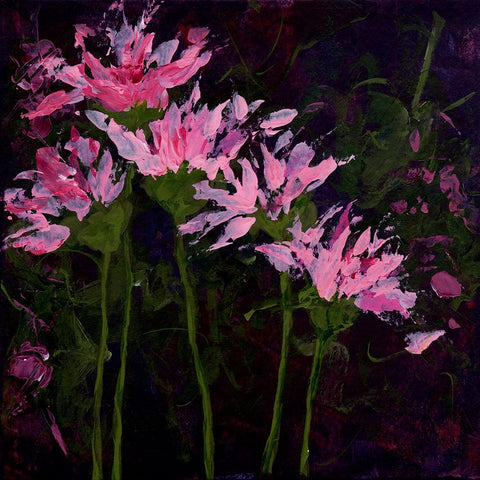 When Evening Comes Black Modern Wood Framed Art Print by DelValle, Patty