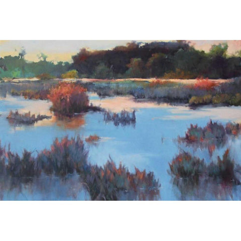 Ace Basin Creek White Modern Wood Framed Art Print by Dukes, Madeline