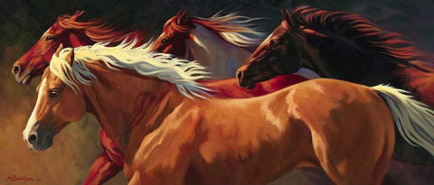 Flying Black Ornate Wood Framed Art Print with Double Matting by Davidson, Nancy