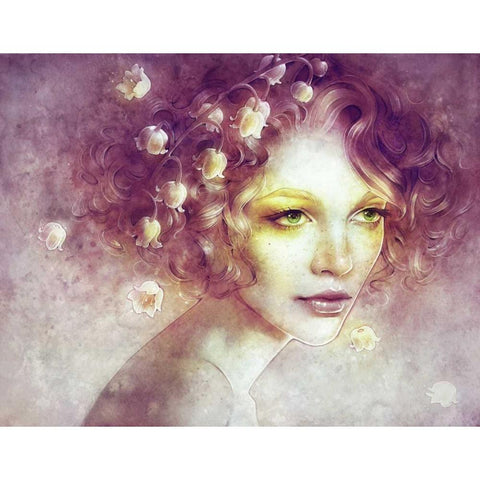 May Black Modern Wood Framed Art Print with Double Matting by Dittman, Anna