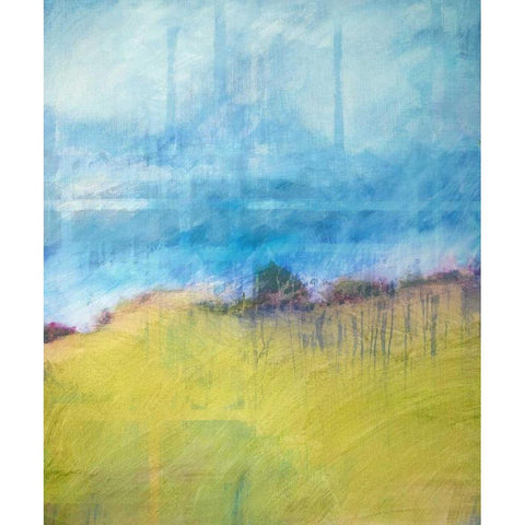 Interwoven Landscape Black Modern Wood Framed Art Print by Engeln, Skadi
