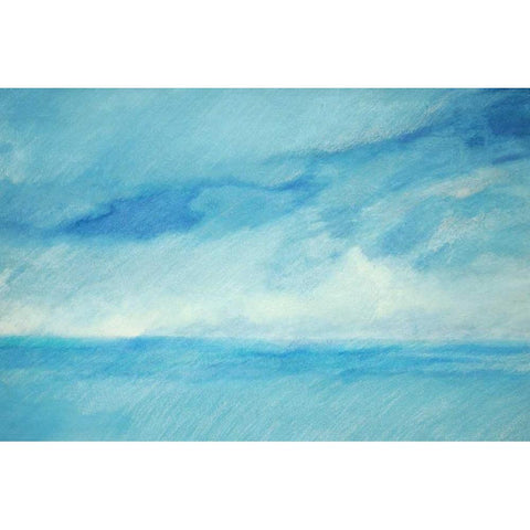 Sky and Sea 3 Gold Ornate Wood Framed Art Print with Double Matting by Engeln, Skadi