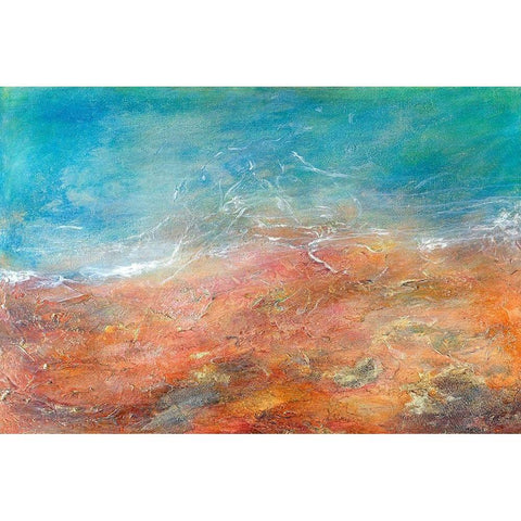 Somewhere Beyond The Sea Black Modern Wood Framed Art Print by Edwards, Brazen