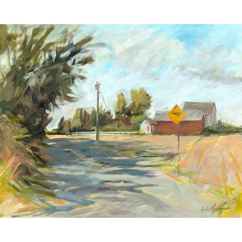 Dry Slough Road Gold Ornate Wood Framed Art Print with Double Matting by Ekstrand, Kris