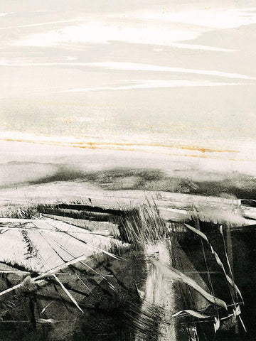 Homeground No. 9 White Modern Wood Framed Art Print with Double Matting by Ekstrand, Kris