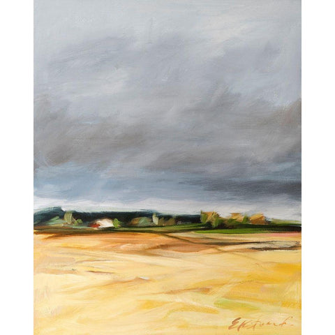 Samish Flats No. 1 White Modern Wood Framed Art Print by Ekstrand, Kris