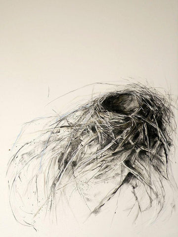 Sanctuary White Modern Wood Framed Art Print with Double Matting by Ekstrand, Kris