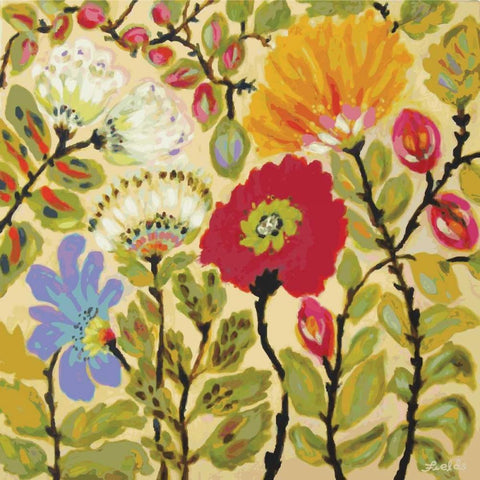 Autumn Fresh Garden Gold Ornate Wood Framed Art Print with Double Matting by Fields, Karen