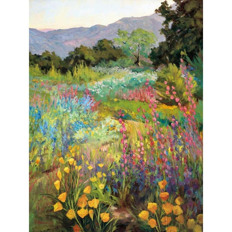 Spring Days White Modern Wood Framed Art Print by Freudenstein, Ellie