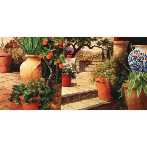 Turo Tuscan Orange White Modern Wood Framed Art Print by Fronckowiak, Art