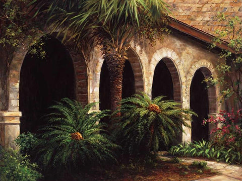 Sago Arches Black Ornate Wood Framed Art Print with Double Matting by Fronckowiak, Art