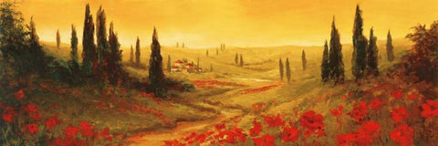 Toscano Panel II White Modern Wood Framed Art Print with Double Matting by Fronckowiak, Art