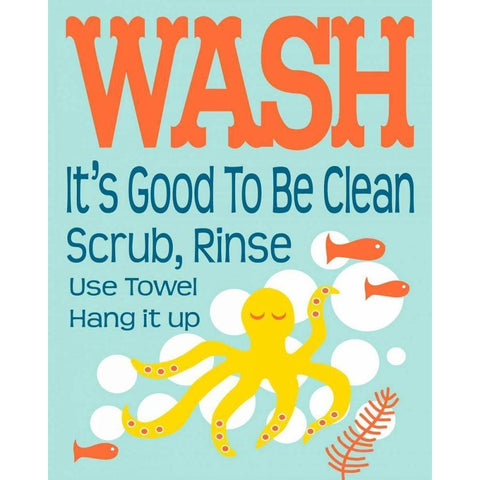 Ocean Bubble Friends 4 Black Modern Wood Framed Art Print with Double Matting by Fuqua, Leslie