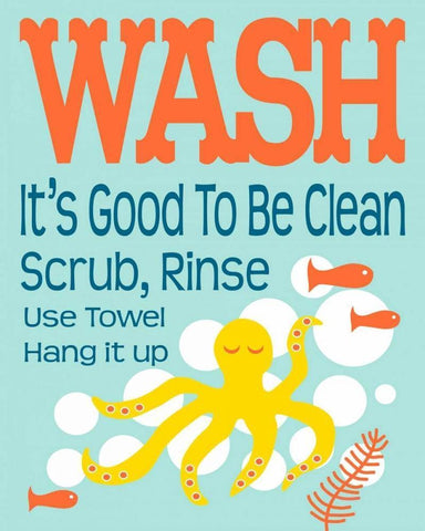 Ocean Bubble Friends 4 White Modern Wood Framed Art Print with Double Matting by Fuqua, Leslie