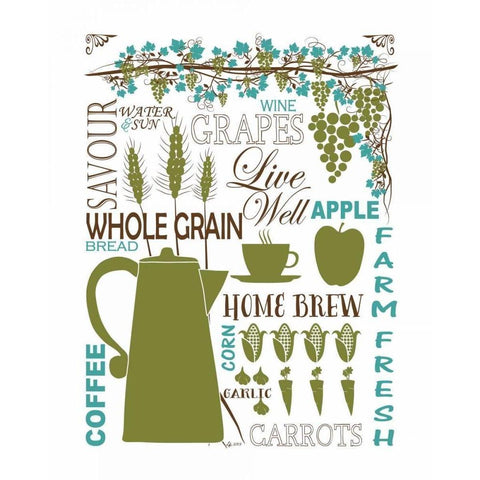 Culinary Love 2 White Modern Wood Framed Art Print by Fuqua, Leslie