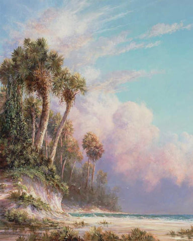 Casperson Bluff White Modern Wood Framed Art Print with Double Matting by Fronckowiak, Art