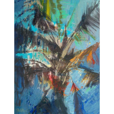 Palm Sunday Black Modern Wood Framed Art Print by Forst, Beth A.