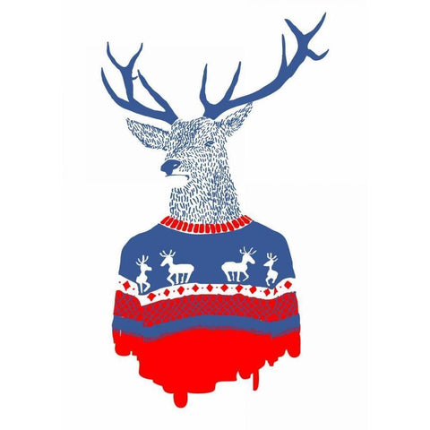 Ugly Winter Pullover Gold Ornate Wood Framed Art Print with Double Matting by Farkas, Robert