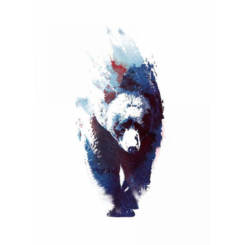 Death Run White Modern Wood Framed Art Print by Farkas, Robert