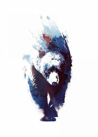 Death Run White Modern Wood Framed Art Print with Double Matting by Farkas, Robert