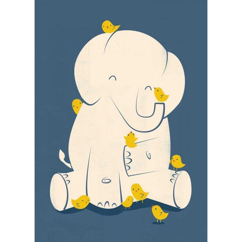 Big Mama White Modern Wood Framed Art Print by Fleck, Jay