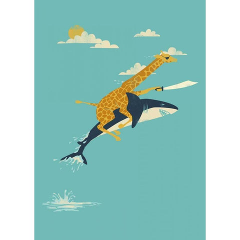 Onward White Modern Wood Framed Art Print by Fleck, Jay