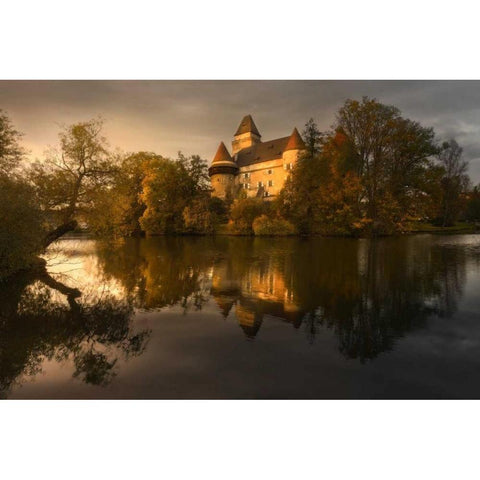 Echoes From the Past Gold Ornate Wood Framed Art Print with Double Matting by Fossati, Enrico