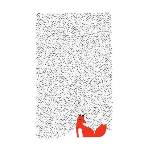 Black Grass White Modern Wood Framed Art Print by Farkas, Robert