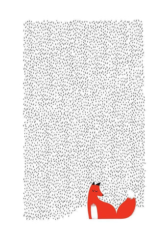 Black Grass White Modern Wood Framed Art Print with Double Matting by Farkas, Robert