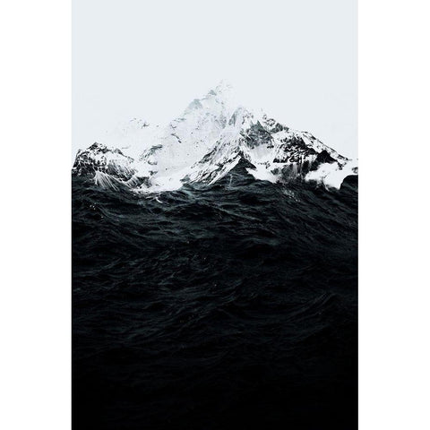 Those Waves Were Like Mountains Gold Ornate Wood Framed Art Print with Double Matting by Farkas, Robert