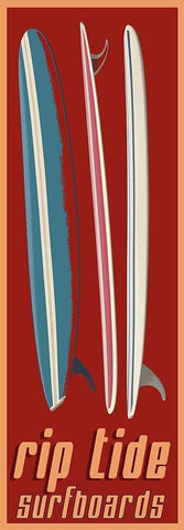 Rip Tide White Modern Wood Framed Art Print with Double Matting by Fielding, Edward M.