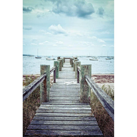 Cape Cod White Modern Wood Framed Art Print by Fielding, Edward M.