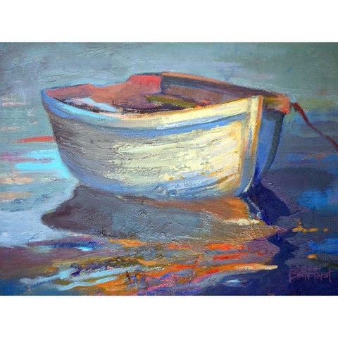 Sail Away White Modern Wood Framed Art Print by Forst, Beth A.